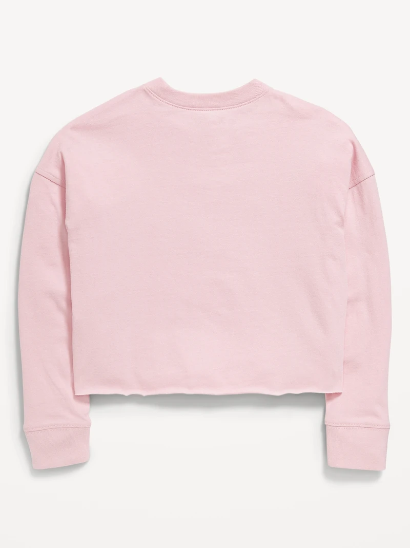 Nirvana™ Long-Sleeve Cropped T-Shirt for Girls
