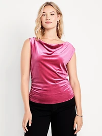 Velvet Ruched Top