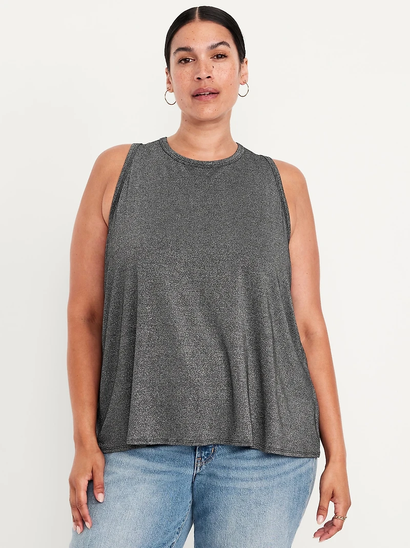 Luxe High-Neck Shine Top