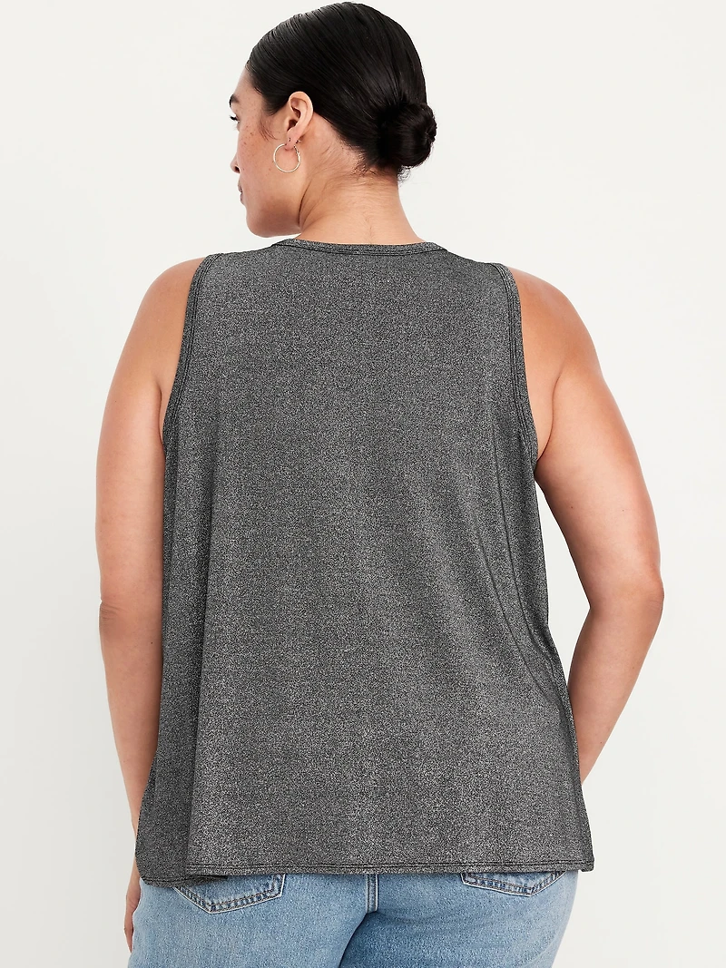 Luxe High-Neck Shine Top