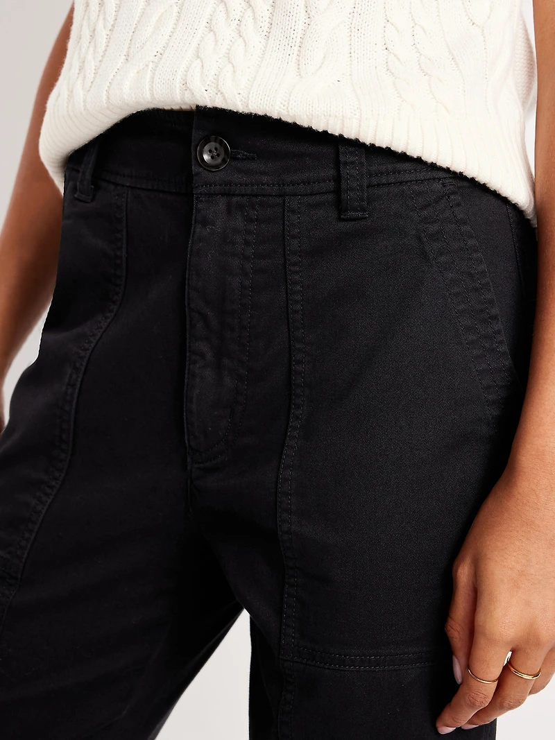 Mid-Rise Flare Pants