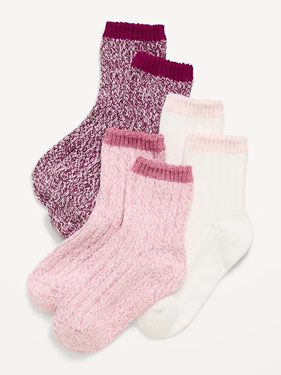 Marled Boot Socks 3-Pack for Toddler & Baby