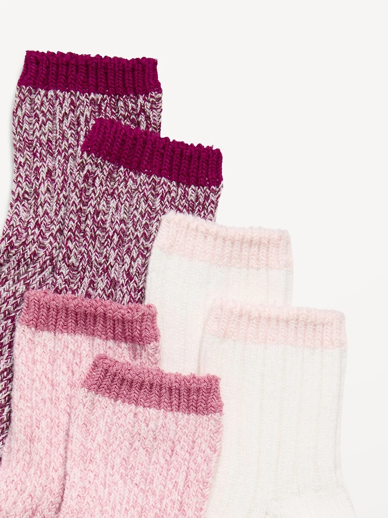Marled Boot Socks 3-Pack for Toddler & Baby