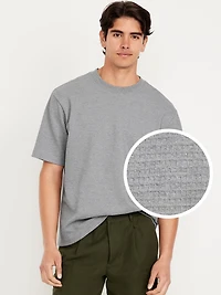 Heavyweight Crew-Neck Waffle T-Shirt