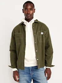 Oversized Canvas Workwear Shacket