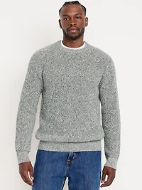 Crew-Neck Shaker-Stitch Sweater