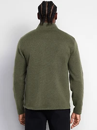 Sweater-Knit Fleece Quarter-Zip Pullover