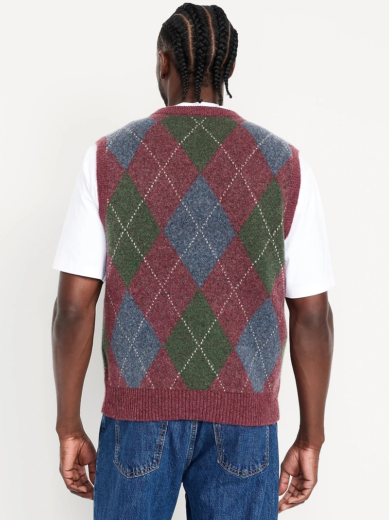 Wool-Blend Sweater Vest