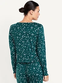 Cozy Ribbed Pajama Top