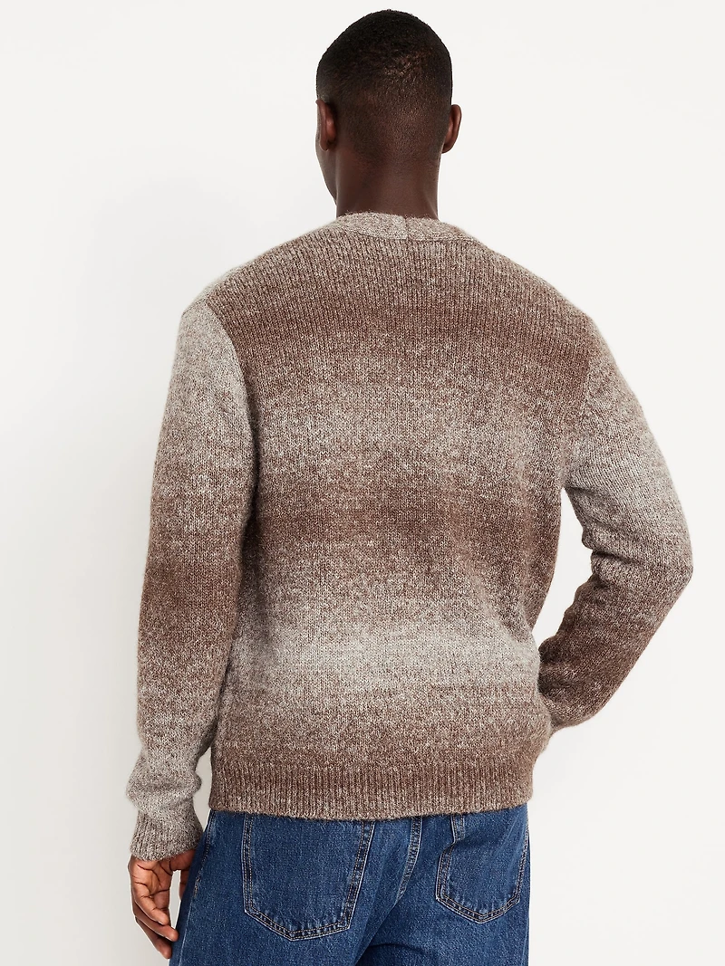 Wool-Blend Ombré Cardigan
