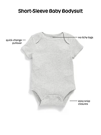 Unisex Short-Sleeve Bodysuit for Baby