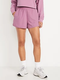 Extra High-Waisted Crinkle Run Shorts - 3-inch inseam