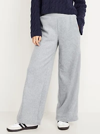 Extra High-Waisted Microfleece Wide-Leg Pants
