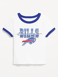 Buffalo Bills Fitted Graphic Ringer T-Shirt for Girls