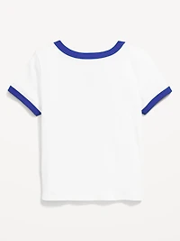 Buffalo Bills Fitted Graphic Ringer T-Shirt for Girls