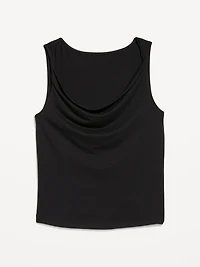 Cowl-Neck Twist-Strap Top
