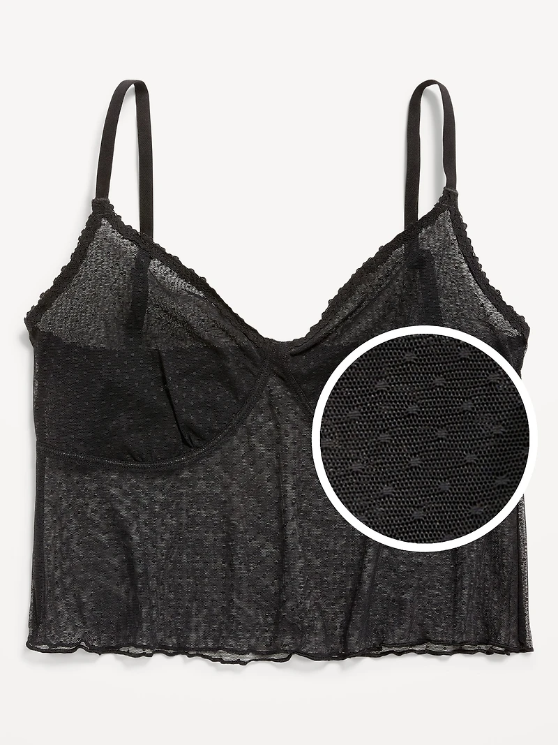 Mesh Cami Bra