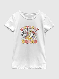 Disney Birthday Squad Graphic T-Shirt for Girls