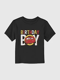 Disney McQueen Birthday Boy Graphic T-Shirt for Toddler