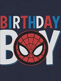 Marvel Universe Classic Birthday Icon Spiderman Graphic T-Shirt for Toddler
