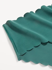 High-Waisted No-Show Scalloped Brief Underwear