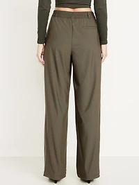 High-Waisted SleekTech Trouser Pants