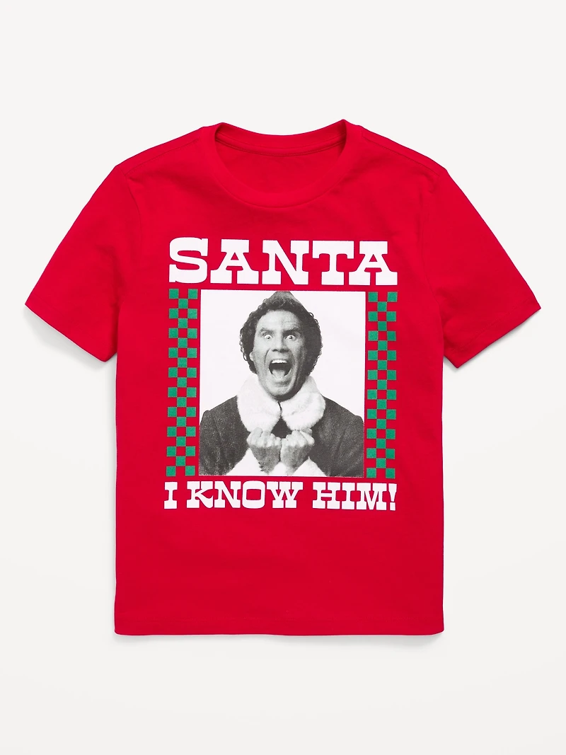 Elf™ Gender-Neutral Graphic T-Shirt for Kids