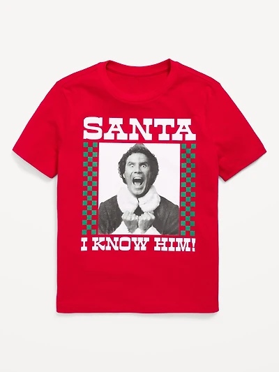 Elf™ Gender-Neutral Graphic T-Shirt for Kids