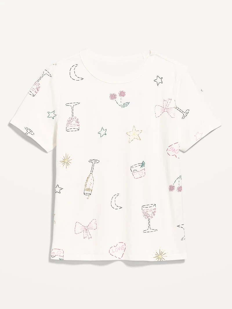 EveryWear Crew-Neck Printed T-Shirt