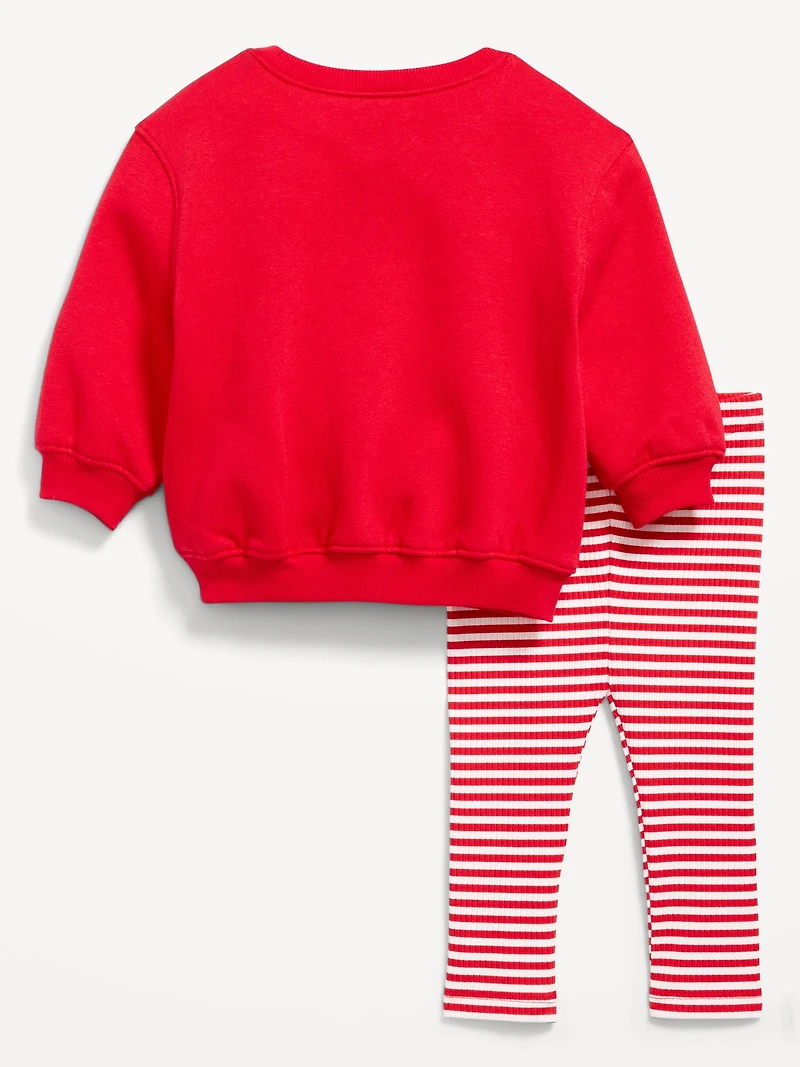 Tunic Sweatshirt and Leggings Set for Baby