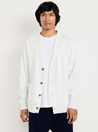 Fleece-Knit Cardigan Sweater