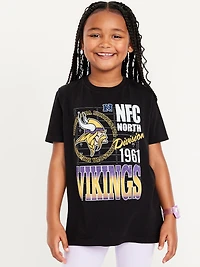 Minnesota Vikings Gender-Neutral Graphic T-Shirt for Kids