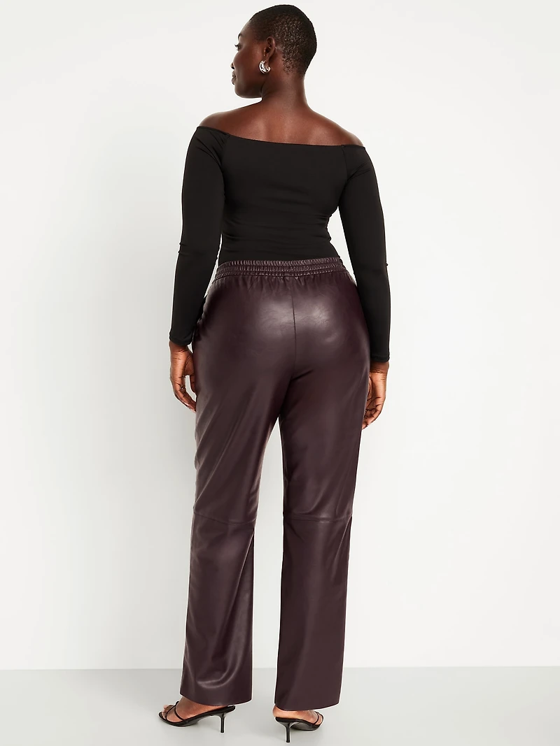 High-Waisted Billie Straight Ankle Trouser
