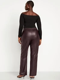 High-Waisted Billie Straight Ankle Trouser