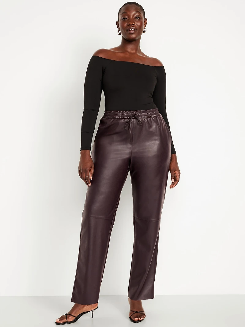 High-Waisted Billie Straight Ankle Trouser