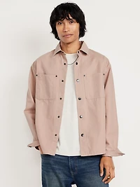 Oversized Canvas Workwear Shacket