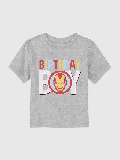 Marvel Universe Classic Birthday Icon Ironman Graphic T-Shirt for Toddler
