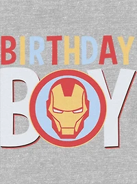 Marvel Universe Classic Birthday Icon Ironman Graphic T-Shirt for Toddler