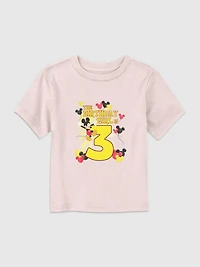 Disney Mickey Birthday Girl Is 3 Graphic T-Shirt for Toddler
