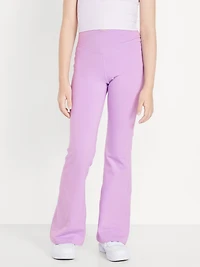 High-Waisted PowerChill Crossover Flared Leggings for Girls