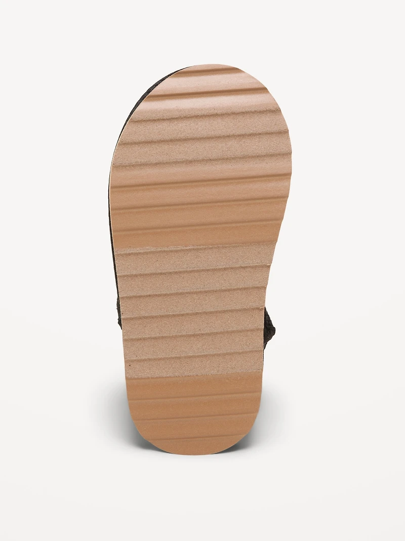 Faux-Suede Faux-Fur Lined Boots for Toddler Girls