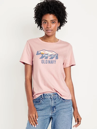 EveryWear Crew-Neck Logo-Graphic T-Shirt