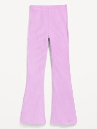 CozePlush High-Waisted Flare Leggings for Girls