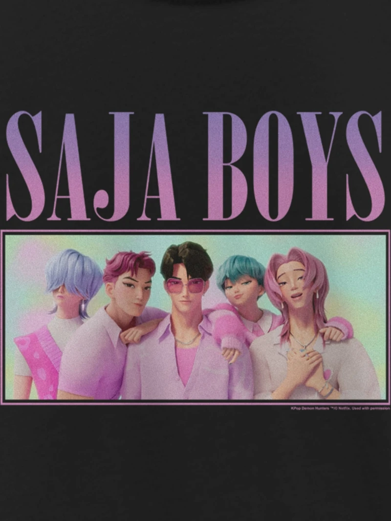 K-Pop Demon Hunters Saja Boys Group Graphic T-Shirt For Girls