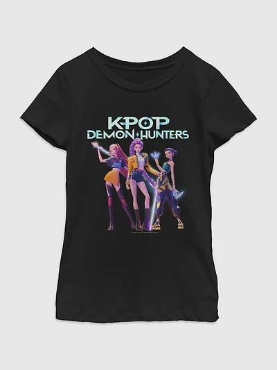 K-Pop Demon Hunters Hero Group Graphic T-Shirt For Girls