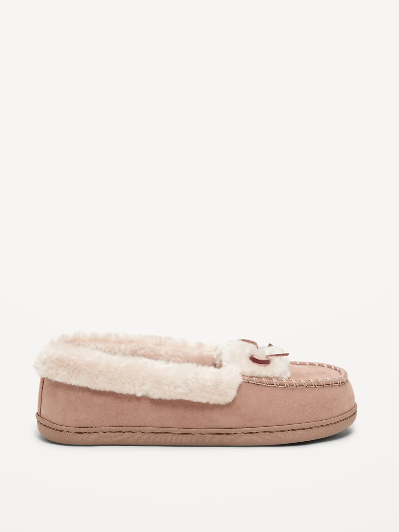 Cozy-Lined Moccasin Slippers for Women