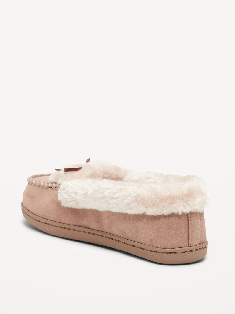 Cozy-Lined Moccasin Slippers for Women