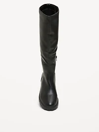 Faux-Leather Tall Boots for Women