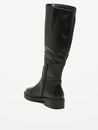 Faux-Leather Tall Boots for Women