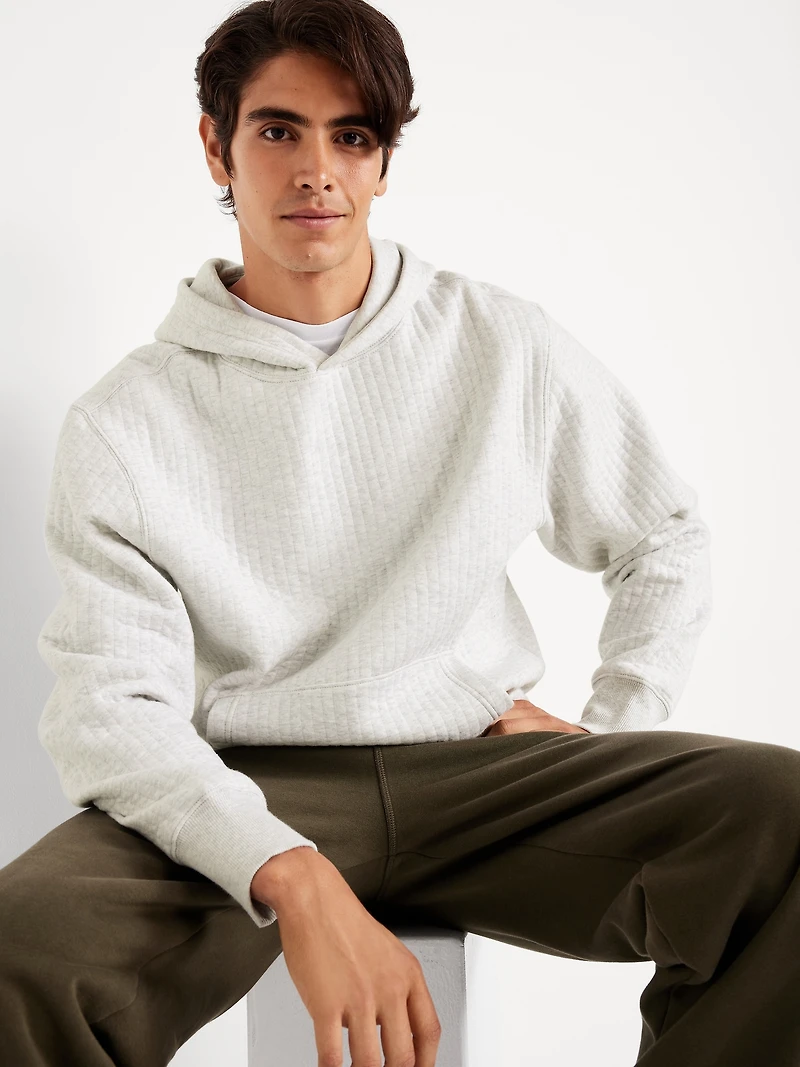Essential Quilted Fleece Hoodie